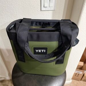 YETI Camino 20 Olive Green Duffel Tote with Black Straps